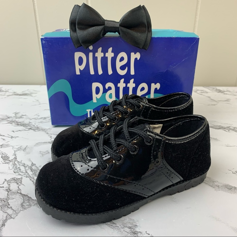 Pitter Patter Dress Shoes & Bow Tie